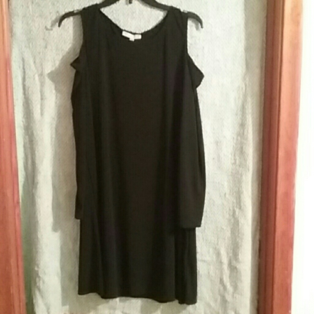 Long sleeved black dress
